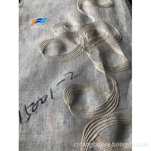 Embroidered Organza Voile Sheer Summer Curtain Fabric